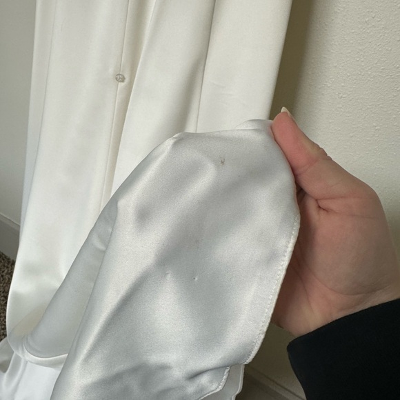 DAVIDS BRIDAL X GALINA VC9837 Beaded Wedding Dress - Picture 10 of 11